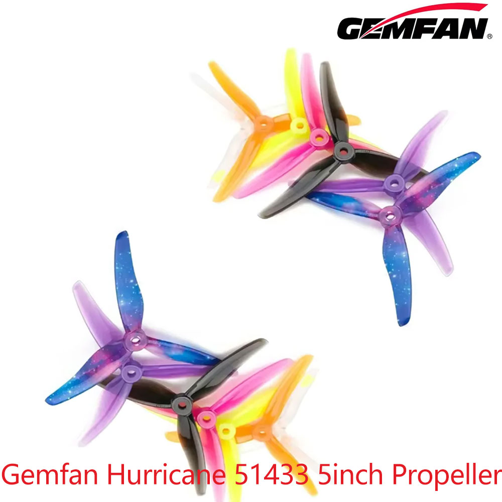 Rc Hobby Toys - 12Pairs Gemfan Hurricane 51433 5inch 5.1X3.5X3