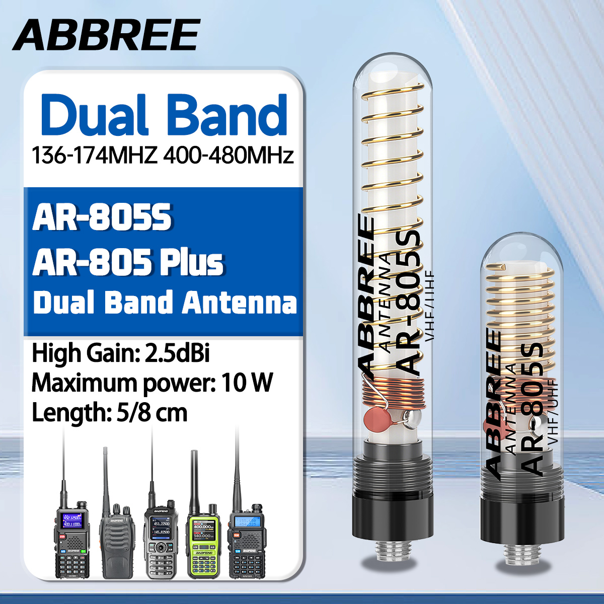 Rc Drift Car Brushless - ABBREE Walkie Talkie Mini Antenna AR-805S