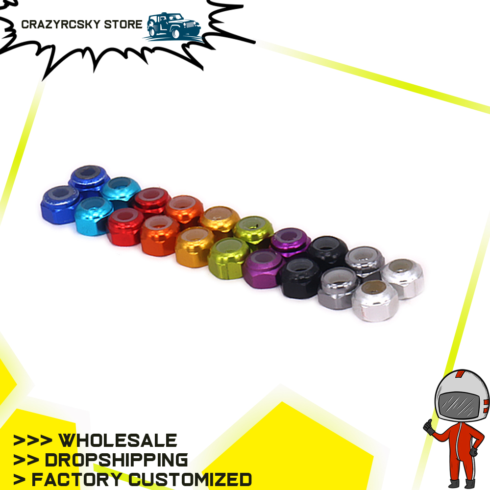 8pcs RCAWD Wheel Hex Lock Nut  - Rc Hobby Nut 评论和价格