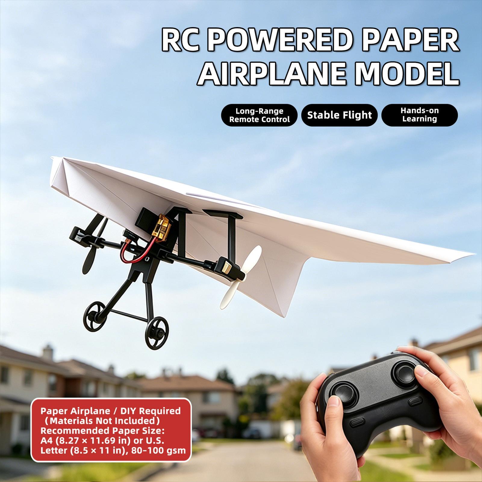 DIY RC Paper Airplane Kit Plan - Rc Hobby Toys 评论和价格