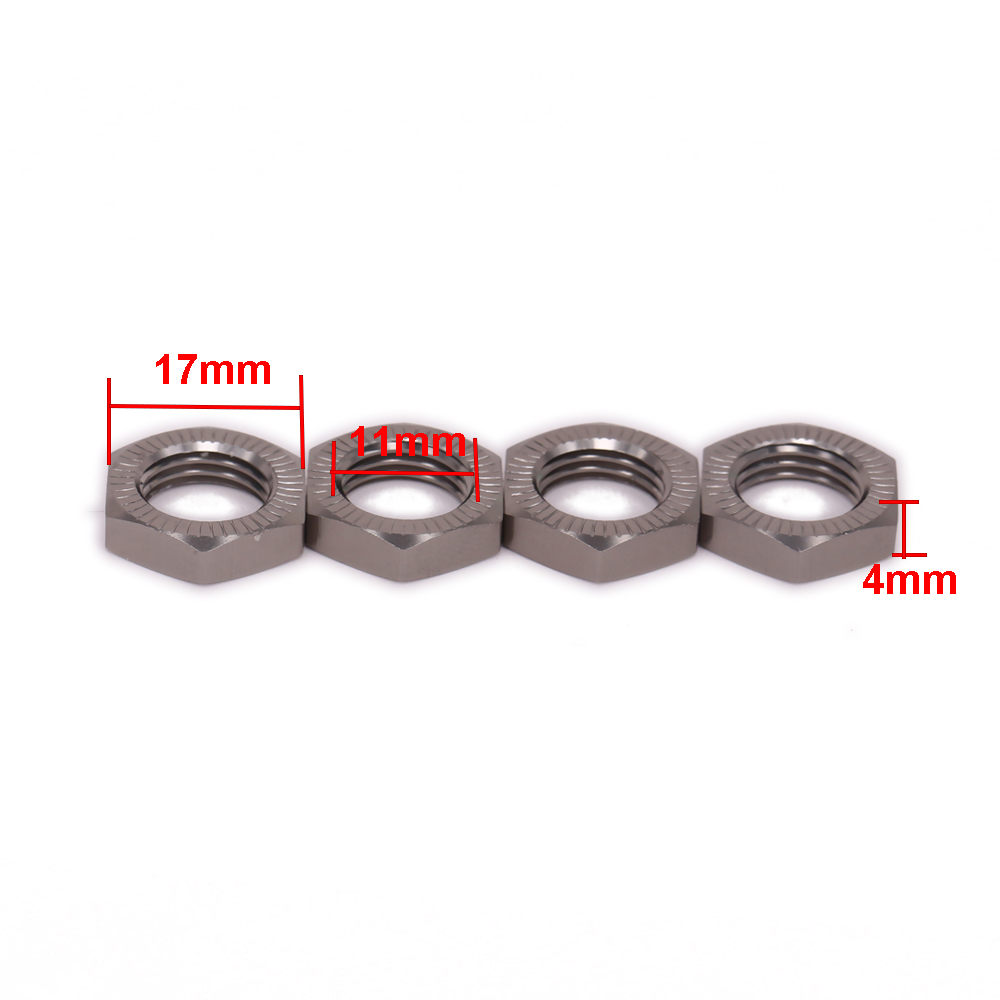 4PCS M17 17mm Wheel Hex Adapte - Rc Hobby Nut 评论和价格
