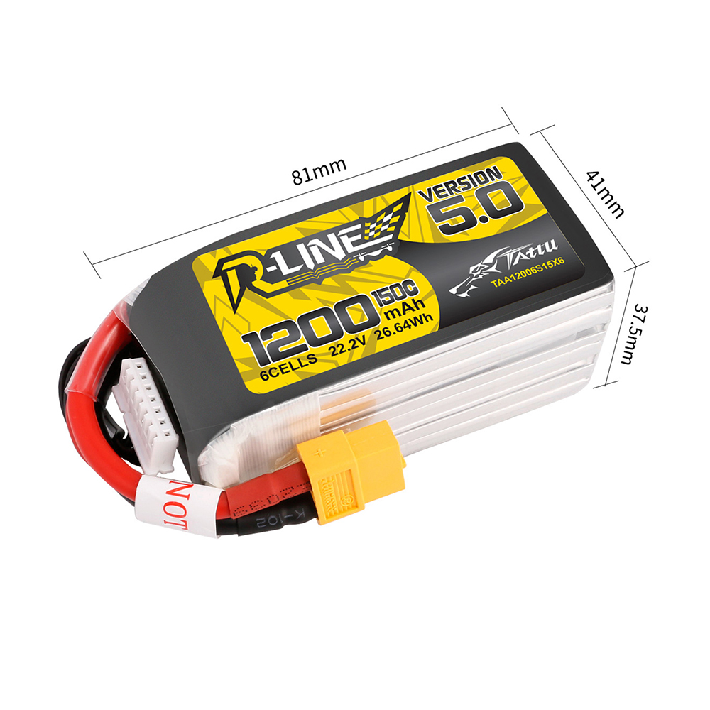 TATTU R-LINE 5.0 22.2V 1200mAh - Rc Hobby Line 评论和价格