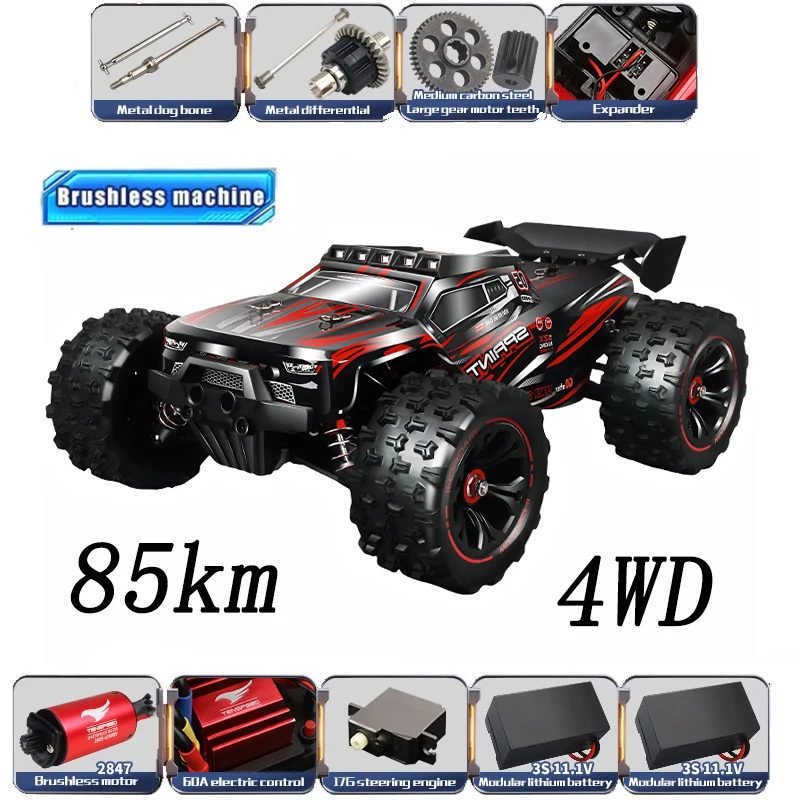 1:14 85KM/H or 50KM/H 4WD RC C - Rc Hobby Grade Cars 评论和价格